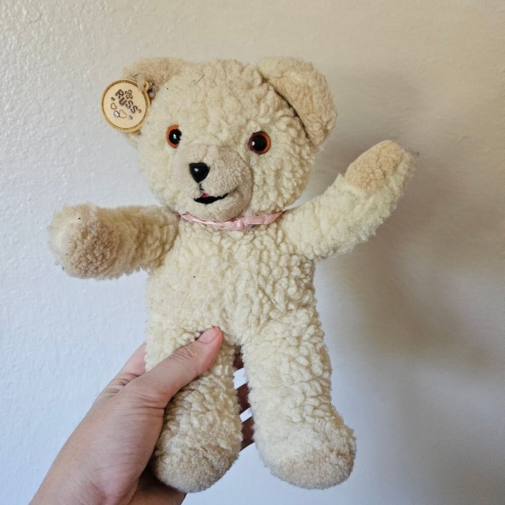Vintage Snuggle Bear Plush Stuffed Animal 1985